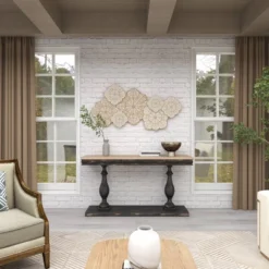 Farmhouse Wood Floral Intricately Carved Wall Decor White - Olivia & May -Home Decor Series Store GUEST 74563a5d c36d 45ed ac39 3bf2bf225631