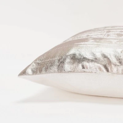 14"x26" Oversized Abstract Polyester Filled Lumbar Throw Pillow - Rizzy Home 3 14"x26" Oversized Abstract Polyester Filled Lumbar Throw Pillow - Rizzy Home - Image 3