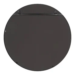 19" Diameter Kei Modern Round Accent Mirror With Shelf Black - Kate & Laurel All Things Decor -Home Decor Series Store GUEST 754ff154 1d00 4b37 a6a6 87acf4d2ac02