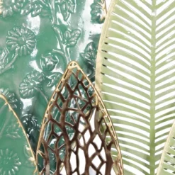 Metal Leaf Tall Cut-Out Wall Decor With Intricate Laser Cut Designs Green - Olivia & May -Home Decor Series Store GUEST 755b85d8 9c15 4ddc 96fa d987ce972243