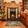 1'9"x2'7" 'Happy Holidays' Premium Comfort Berry Delight Anti - Fatigue Mat - Bungalow Flooring
