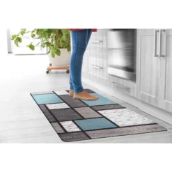 World Rug Gallery Contemporary Modern Boxes Anti Fatigue Standing Mat -Home Decor Series Store GUEST 79ed6500 b0f4 4cd7 ae8d 9d2328eeca6a