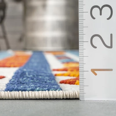 NuLOOM Alexia Contemporary Geometric Indoor/Outdoor Patio Area Rug 2 NuLOOM Alexia Contemporary Geometric Indoor/Outdoor Patio Area Rug - Image 2