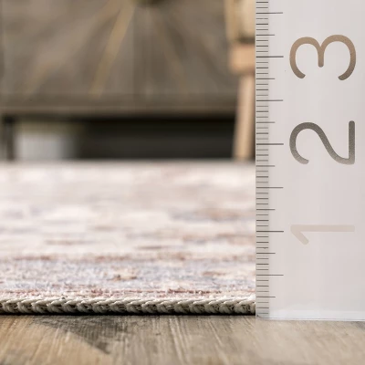 NuLOOM Gemma Machine Washable Transitional Floral Area Rug 2 NuLOOM Gemma Machine Washable Transitional Floral Area Rug - Image 2