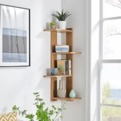 33" X 11.8" Alvar Corner 4 Tier Floating Ledge Column Wall Shelf - Danya B. -Home Decor Series Store GUEST 7c7db220 ebb0 41f3 bcbd af83a459a423