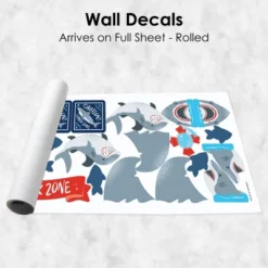 Big Dot Of Happiness Shark Zone - Peel And Stick Kids Room Vinyl Wall Art Stickers - Wall Decals - Set Of 20 9 Big Dot Of Happiness Shark Zone - Peel And Stick Kids Room Vinyl Wall Art Stickers - Wall Decals - Set Of 20 -Home Decor Series Store GUEST 7d8758b3 2796 4565 8a4f bce120a106db