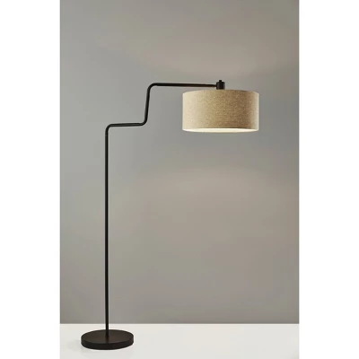 Jacob Floor Lamp Antique Bronze - Adesso 3 Jacob Floor Lamp Antique Bronze - Adesso - Image 3