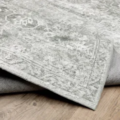 Micah Washable Distressed Oriental Indoor Area Rug Gray/Ivory - Captiv8e Designs 24 Micah Washable Distressed Oriental Indoor Area Rug Gray/Ivory - Captiv8e Designs -Home Decor Series Store GUEST 7fd1a7b1 fa96 4dad 9a0e 23ea043ae04f
