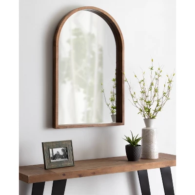 24" X 36" Hutton Arch Wall Mirror Rustic Brown - Kate & Laurel All Things Decor 6 24" X 36" Hutton Arch Wall Mirror Rustic Brown - Kate & Laurel All Things Decor - Image 6