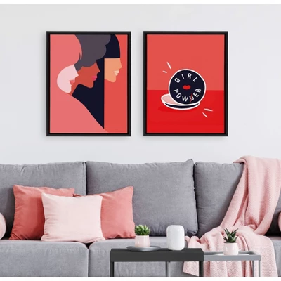 18" X 24" Sylvie Girl Power Framed Canvas Wall Art By Dominique Vari Black - Kate And Laurel 6 18" X 24" Sylvie Girl Power Framed Canvas Wall Art By Dominique Vari Black - Kate And Laurel - Image 6