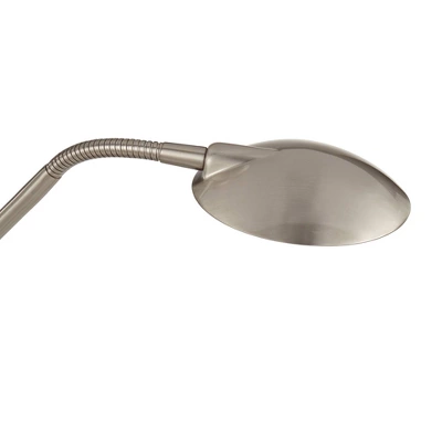 360 Lighting Canby Modern Torchiere Floor Lamp With Side Light 72" Tall Brushed Nickel Dimmable LED For Living Room Reading Bedroom Office House Home 5 360 Lighting Canby Modern Torchiere Floor Lamp With Side Light 72" Tall Brushed Nickel Dimmable LED For Living Room Reading Bedroom Office House Home - Image 5