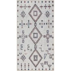 Nicole Curtis Machine Washable Series 1 Bohemian Diamond Motif Indoor Rug -Home Decor Series Store GUEST 82d8d9c1 3b4a 4838 940c ebeffb404a06