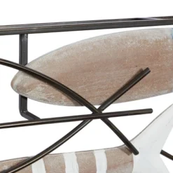 Metal Fish Striped Wall Decor With Metal Wire Designs Brown - Olivia & May -Home Decor Series Store GUEST 8408448d 41db 45ec 8327 aeeb9d68889a