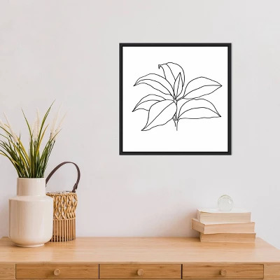 16" X 16" Foliage Contour III By Annie Warren Framed Canvas Wall Art - Amanti Art 4 16" X 16" Foliage Contour III By Annie Warren Framed Canvas Wall Art - Amanti Art - Image 4