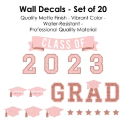Big Dot Of Happiness Rose Gold Class Of 2023 Graduation Party Wall Decals Set Of 20 10 Big Dot Of Happiness Rose Gold Class Of 2023 Graduation Party Wall Decals Set Of 20 -Home Decor Series Store GUEST 85b2a2bb 46f6 4a91 aed8 8602413a4d71