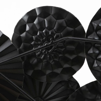 LuxenHome Multi-Color Metal Floral Layered Plates Wall Decor 5 LuxenHome Multi-Color Metal Floral Layered Plates Wall Decor - Image 5