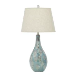 Ceramic Table Lamp With Drum Shade Set Of 2 Turquoise - Olivia & May -Home Decor Series Store GUEST 87669d4b d3b9 4c58 861e cd3ebedbba57
