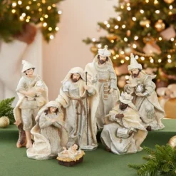 Kurt Adler 3-11.25" Resin Nativity Table Piece Set, 7 Piece Set -Home Decor Series Store GUEST 885bf702 129c 44a9 bda7 e53f4954942e