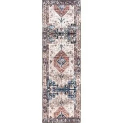 NuLOOM Eliza Machine Washable Traditional Medallion Area Rug -Home Decor Series Store GUEST 8863e549 41dc 4ede 90a6 30c8aa406246