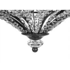 15.25" Glass And Metal Tiered Jeweled Semi Flush Mount Ceiling Light - River Of Goods 10 15.25" Glass And Metal Tiered Jeweled Semi Flush Mount Ceiling Light - River Of Goods -Home Decor Series Store GUEST 891a59fa 9246 49bd 99a3 ae651bebe804