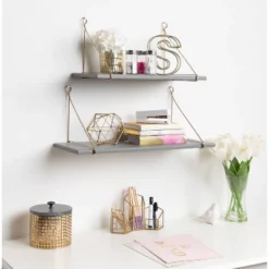 2pc Vista Wood And Metal Wall Shelves - Kate & Laurel All Things Decor 7 2pc Vista Wood And Metal Wall Shelves - Kate & Laurel All Things Decor -Home Decor Series Store GUEST 89a31d91 a113 447e 9b00 4d0b6b94ac26