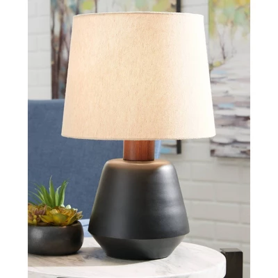 Ancel Metal Table Lamp Black/Brown - Signature Design By Ashley 1 Ancel Metal Table Lamp Black/Brown - Signature Design By Ashley