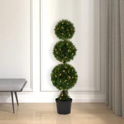 Vickerman Artificial Cedar Ball Topiary In Pot UV -Home Decor Series Store GUEST 8a0dd8c6 1ded 4337 9e82 79814b20cda0
