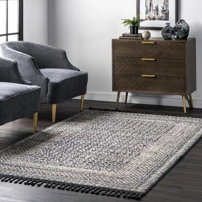NuLOOM Claudia Diamond Tassel Area Rug 1 NuLOOM Claudia Diamond Tassel Area Rug