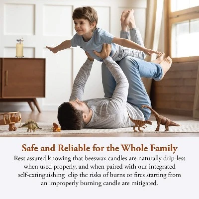 Candle By The Hour 120-Hour Beehive Candle Refill, Eco-friendly Natural Beeswax With Cotton Wick 4 Candle By The Hour 120-Hour Beehive Candle Refill, Eco-friendly Natural Beeswax With Cotton Wick - Image 4