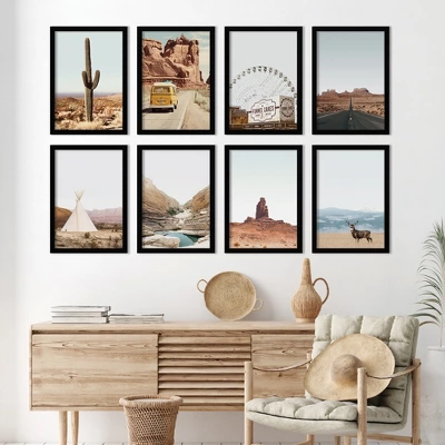 Neutral Southwest Photography By Tanya Shumkina - Neutral 8 Piece Black Framed Art Set - Americanflat 1 Neutral Southwest Photography By Tanya Shumkina - Neutral 8 Piece Black Framed Art Set - Americanflat