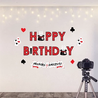 Big Dot Of Happiness Ta-Da, Magic Show - Peel And Stick Magical Birthday Party Decoration - Wall Decals Backdrop 4 Big Dot Of Happiness Ta-Da, Magic Show - Peel And Stick Magical Birthday Party Decoration - Wall Decals Backdrop - Image 4