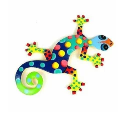 Global Crafts Eight Inch Painted Gecko Recycled Haitian Metal Wall Art -Home Decor Series Store GUEST 8d8742c0 2a7c 4b67 b5d7 88072f3fdd3b