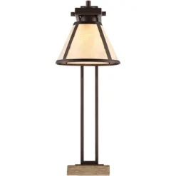 Franklin Iron Works Maricopa Rustic Farmhouse Desk Lamp 21 1/4" High Bronze Metal With USB And AC Power Outlet Mica Shade For Bedroom Living Room Home 15 Franklin Iron Works Maricopa Rustic Farmhouse Desk Lamp 21 1/4" High Bronze Metal With USB And AC Power Outlet Mica Shade For Bedroom Living Room Home -Home Decor Series Store GUEST 8f2fa31d 0e16 40cf 9cdc 5761b8ff99b8