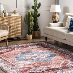 NuLOOM Marli Machine Washable Faded Medallion Area Rug 19 NuLOOM Marli Machine Washable Faded Medallion Area Rug -Home Decor Series Store GUEST 901b7ddf 1813 4cb9 81f2 a34250d6c4d4