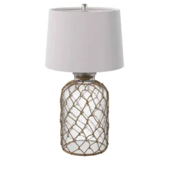 30" 3-way Seeded Netted Rope Glass Table Lamp - StyleCraft -Home Decor Series Store GUEST 90addadc 8509 444d 97be 14180feaed78