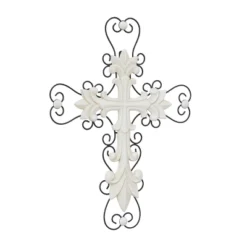 Wood Biblical Carved Cross Wall Decor With Metal Scrollwork - Olivia & May 9 Wood Biblical Carved Cross Wall Decor With Metal Scrollwork - Olivia & May -Home Decor Series Store GUEST 90b77806 36b8 4c13 91a8 5e7d35e31b20