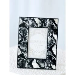 Shiraleah Black Snake Print 4x6 Picture Frame