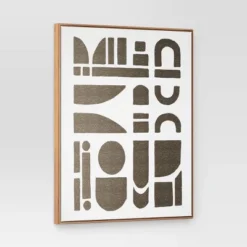 (Set Of 2) 24" X 30" Morphology Framed Wall Canvases Gold - Threshold™ -Home Decor Series Store GUEST 9122b028 ee01 4ad6 87fa 36d818658b7f