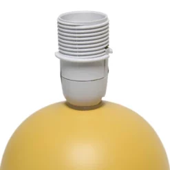 8.66" Petite Ceramic Orb Base Bedside Table Desk Lamp With Matching Tapered Drum Fabric Shade Yellow - Creekwood Home 11 8.66" Petite Ceramic Orb Base Bedside Table Desk Lamp With Matching Tapered Drum Fabric Shade Yellow - Creekwood Home -Home Decor Series Store GUEST 9126fb97 e535 4cdc 92bd 785e9e21af53