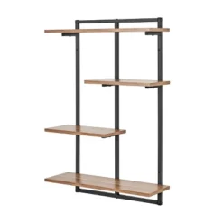 34.5" X 23.6" Rhodes 4 Tier Modern Floating Windowsill Wall Shelf Unit - Danya B. -Home Decor Series Store GUEST 91856e47 1cf8 460d 9651 88e4ff2c4801