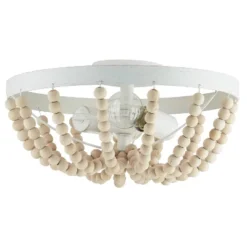 15" Delilah Boho Semi-Flush Mount Pendant White - River Of Goods -Home Decor Series Store GUEST 943331c8 7b2c 4021 bd8e ff8449538a4c