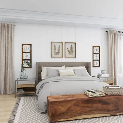 36" X 14" Wood Scroll Window Inspired Wall Decor With Metal Scrollwork Relief Brown - Olivia & May 13 36" X 14" Wood Scroll Window Inspired Wall Decor With Metal Scrollwork Relief Brown - Olivia & May - Image 13