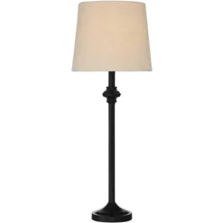 360 Lighting Carter Rustic Farmhouse 3 Piece Table Floor Lamp Set Black Metal Cream Fabric Tapered Drum Shade For Living Room Bedroom Office House 13 360 Lighting Carter Rustic Farmhouse 3 Piece Table Floor Lamp Set Black Metal Cream Fabric Tapered Drum Shade For Living Room Bedroom Office House -Home Decor Series Store GUEST 94d839fb 806f 4141 a714 6c68d792ceac