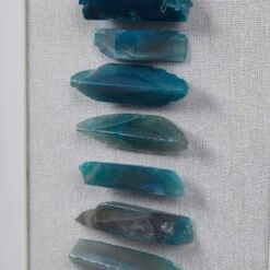 Cerulean Stones Real Natural Agate Framed Shadowbox Blue - Martha Stewart -Home Decor Series Store GUEST 963e3171 a335 428b a3c7 eb2bb33fde4d