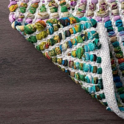 Hand Woven Chevron Eli Green Rug - NuLOOM 4 Hand Woven Chevron Eli Green Rug - NuLOOM - Image 4