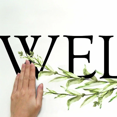 16.3" X 24.5" Welcome Quote Peel And Stick Wall Decal - RoomMates 2 16.3" X 24.5" Welcome Quote Peel And Stick Wall Decal - RoomMates - Image 2