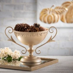 Gilded Pumpkin Metal Wall Art Multicolor 13.5"H Metal -Home Decor Series Store GUEST 9f86c9a4 2f61 4127 b5eb 558d56082468