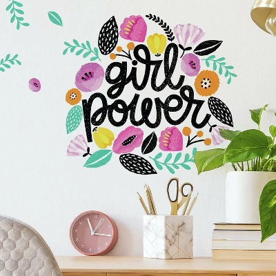 Girl Power Peel And Stick Giant Wall Decal - RoomMates 1 Girl Power Peel And Stick Giant Wall Decal - RoomMates