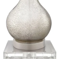 360 Lighting Ledger Modern Accent Table Lamps Set Of 2 With Square Risers 22 3/4" High Mercury Glass USB Port Dimmers Off-White Shade For Office Desk 9 360 Lighting Ledger Modern Accent Table Lamps Set Of 2 With Square Risers 22 3/4" High Mercury Glass USB Port Dimmers Off-White Shade For Office Desk -Home Decor Series Store GUEST a10dd7ab deb1 45b9 a69c 8ec04500fd3e