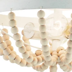 15" Delilah Boho Semi-Flush Mount Pendant White - River Of Goods -Home Decor Series Store GUEST a14c80f2 6657 4240 864e 147f8b69528d